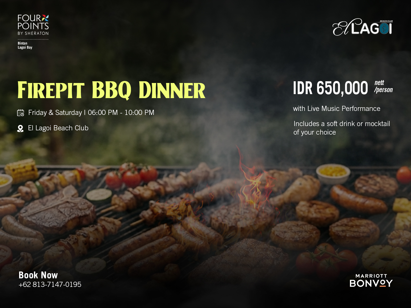 Firepit BBQ Dinner at Four Points by Sheraton Bintan Lagoi Bay