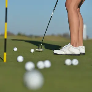 Golfer on the driving range