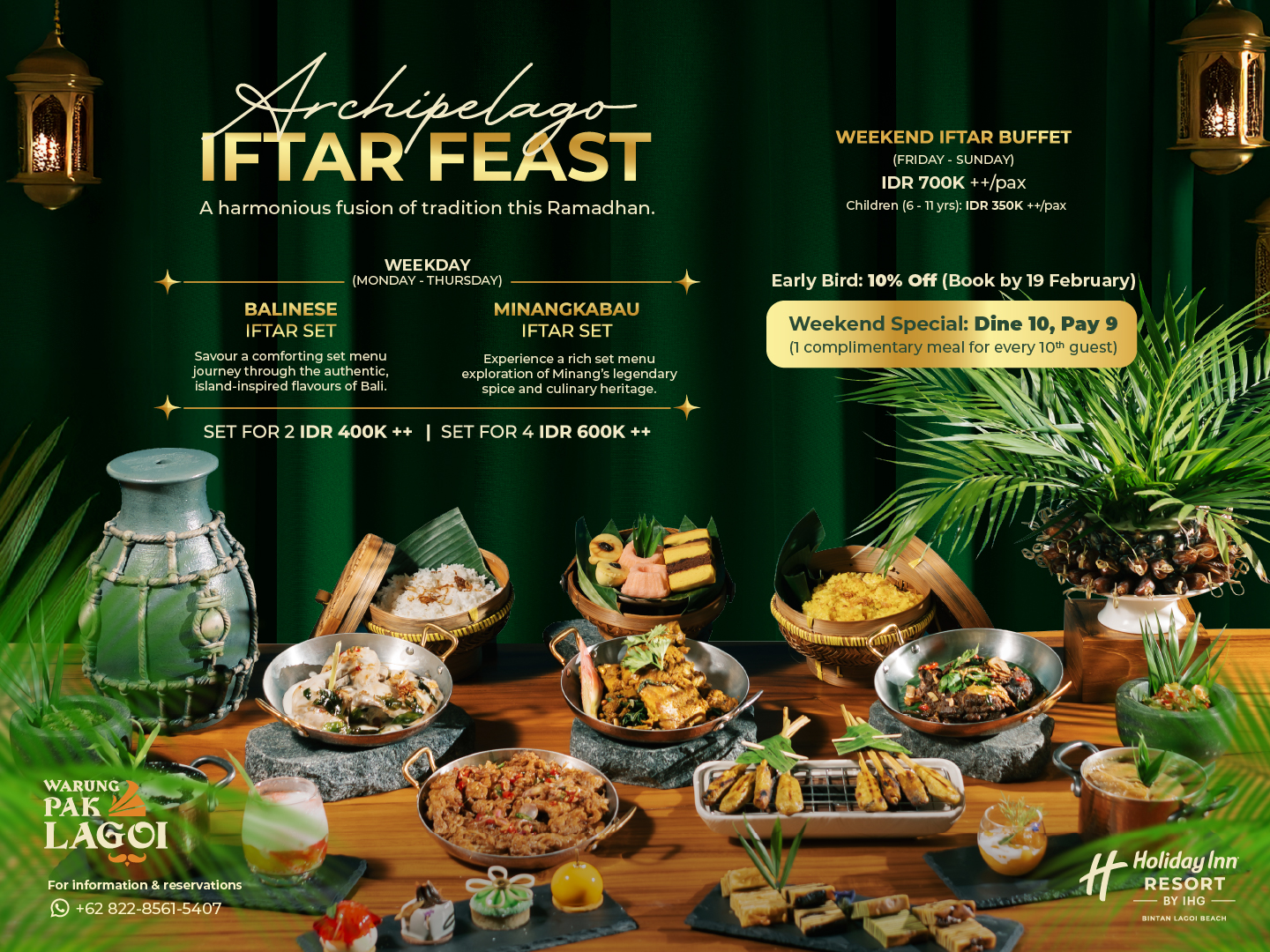 Archipelago Iftar Feast 2026 at Holiday Inn Resort Bintan Lagoi Beach