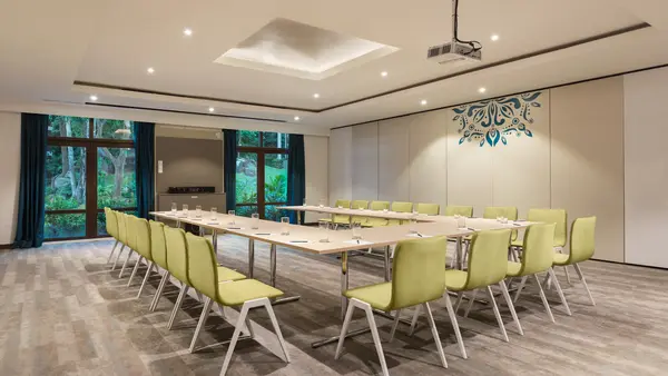 Meeting room in boardroom layout
